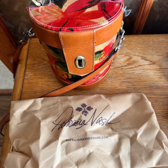 Patricia Nash Bags Patricia Nash Noli Leather Cylinder Crossbody